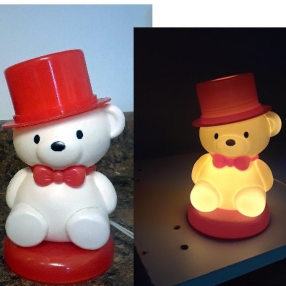 Little Cute Polar Bear Silicone Night light - Picture 1 of 6
